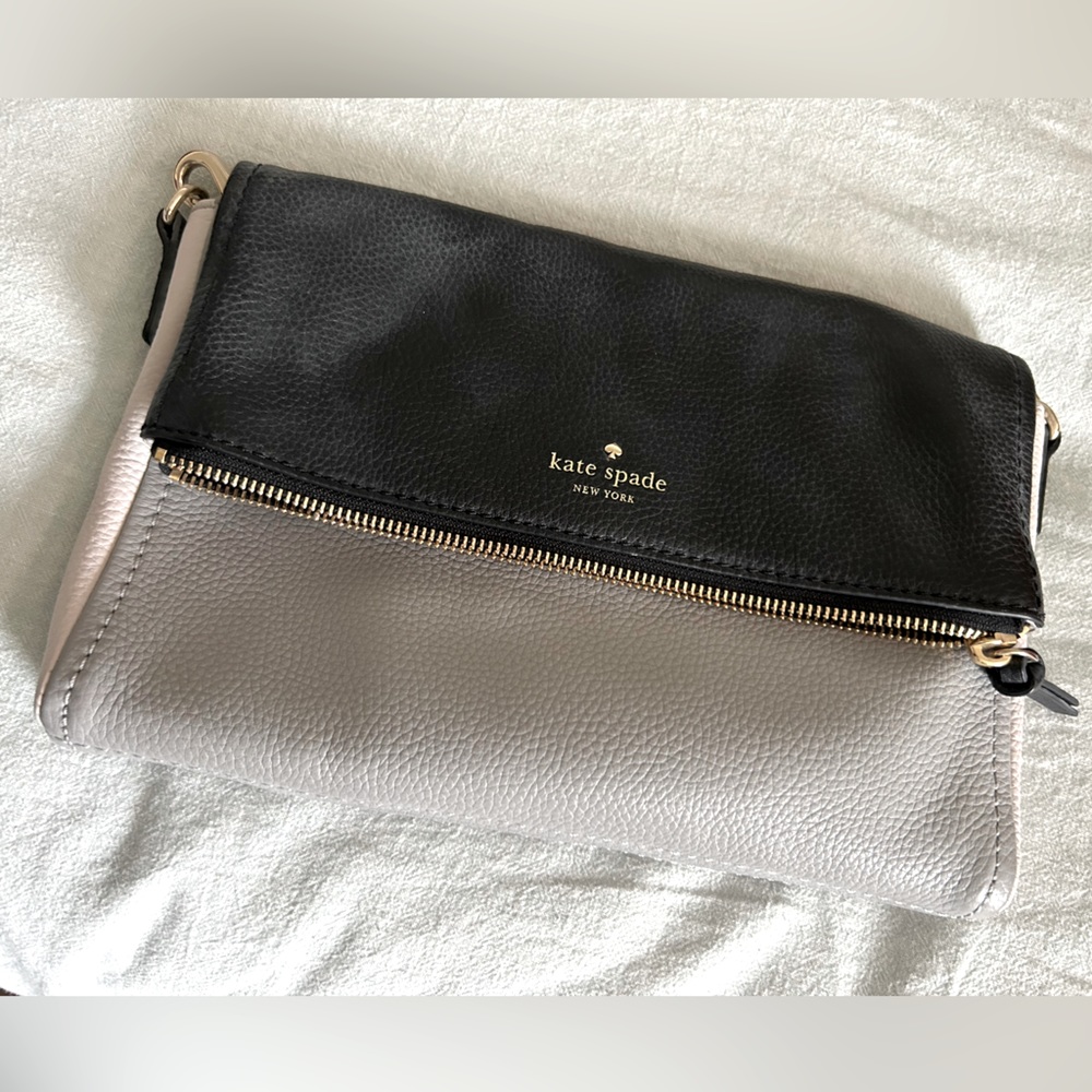 Black/White/Grey Cobble Hill Marsala Cross Body Bag by Kate Spade